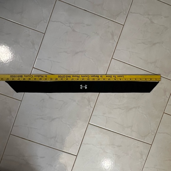 Under Armour Black Wide Fabric Tie Headband - Picture 2 of 5